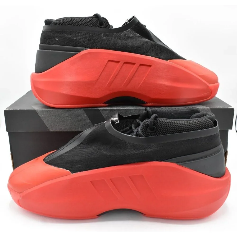 Adidas Mens Size 10‎ Crazy IIInfinity Red Black Basketball Sneakers Shoes